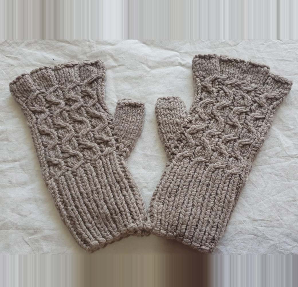 Merino Half Gloves