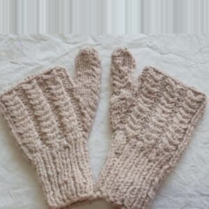 Angora  Half Gloves