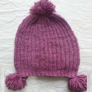 Long angora & merino cap