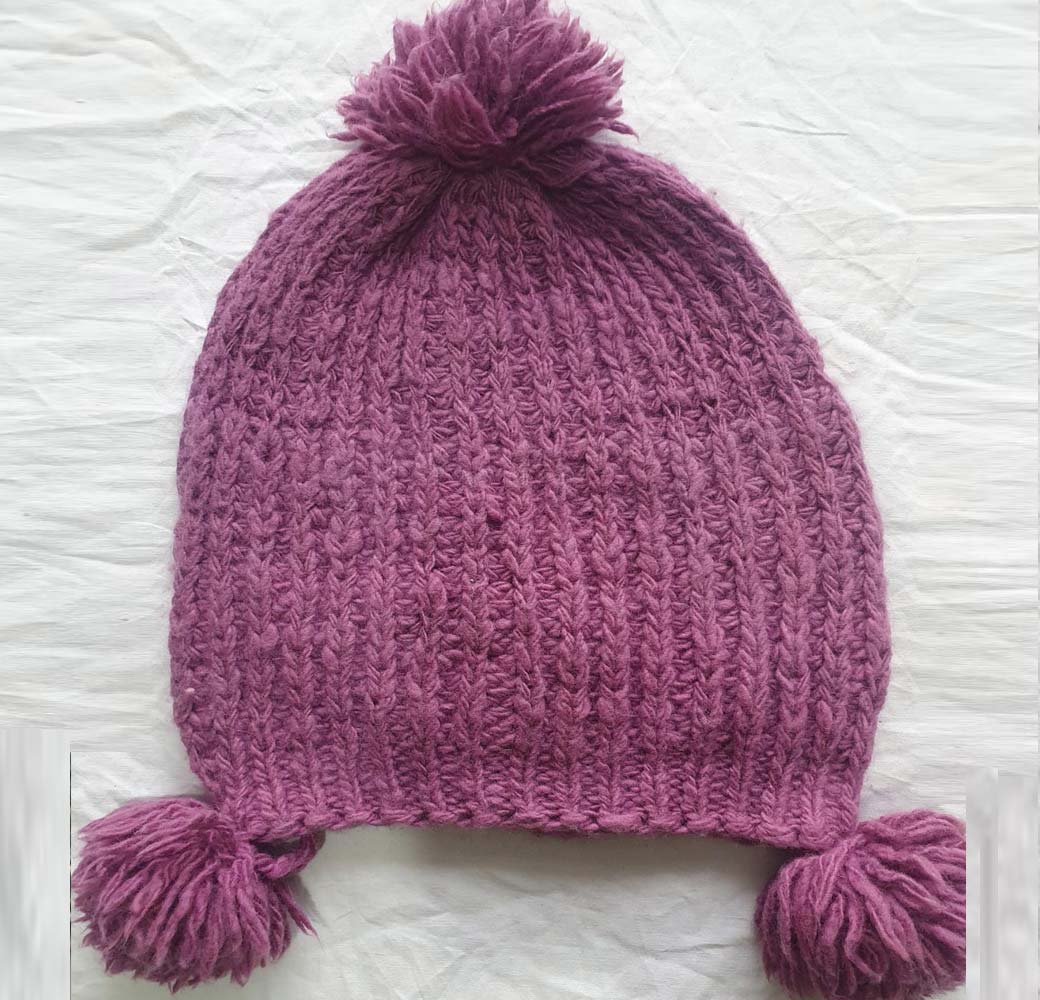 Long angora & merino cap