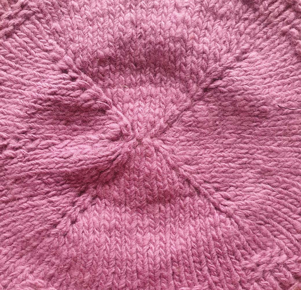 Pink Angora Merino Beret Cap - Image 2