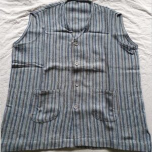 Lamb wool sleeve less jacket