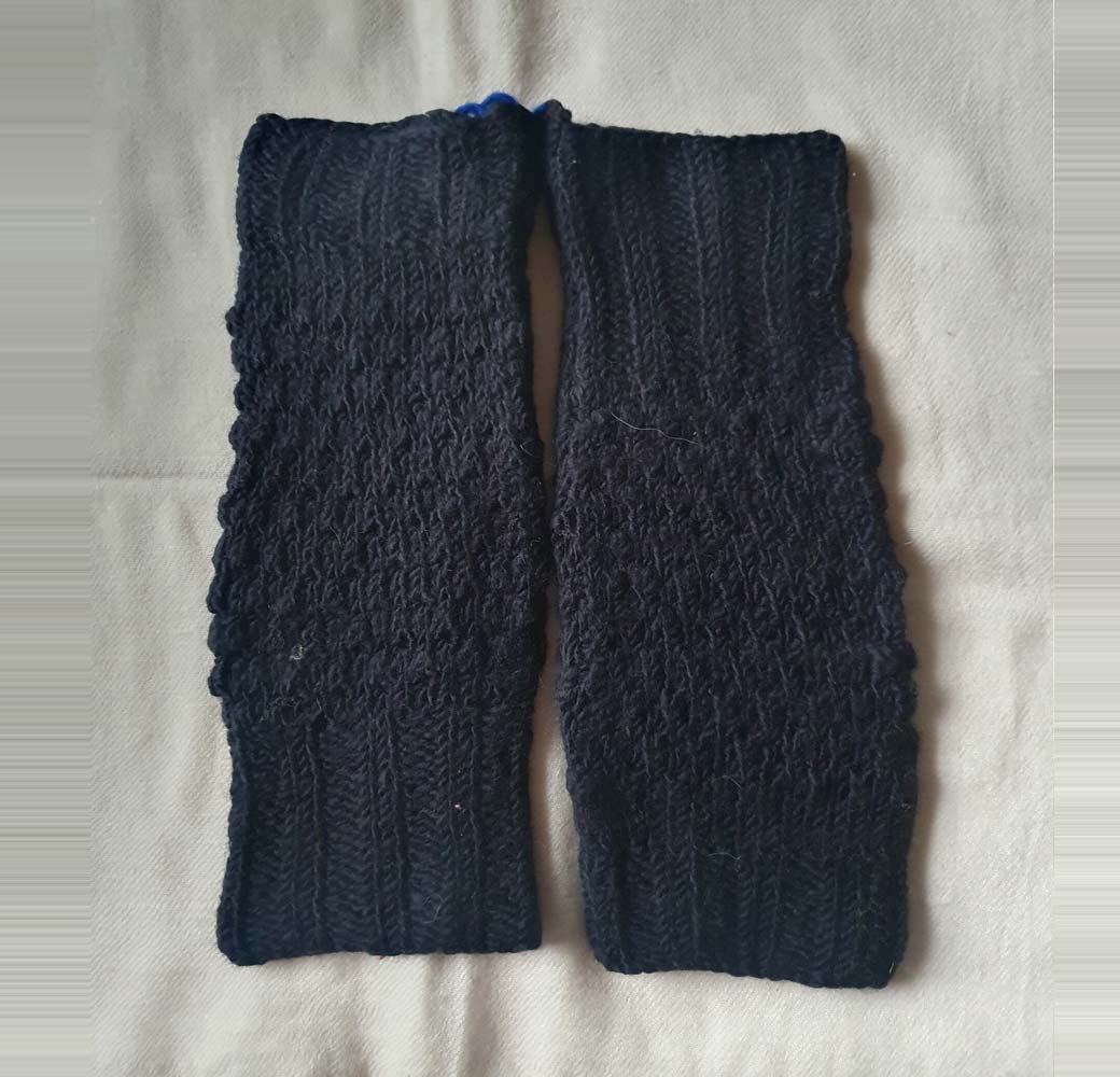 Black Merino Leg Warmers