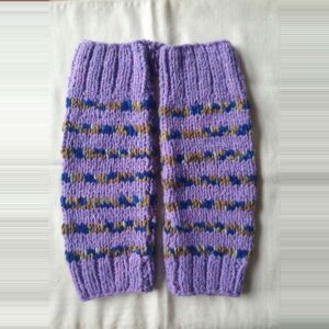 Purple Merino Leg Warmers