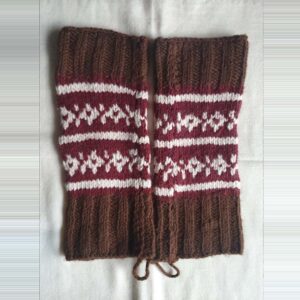 Brown-Red Merino Leg Warmers