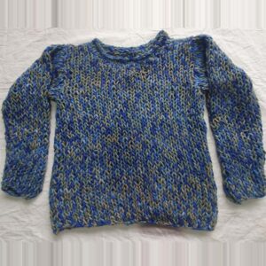 Blue Angora & Merino Sweater