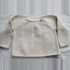 Beige Merino Kids Cardigan