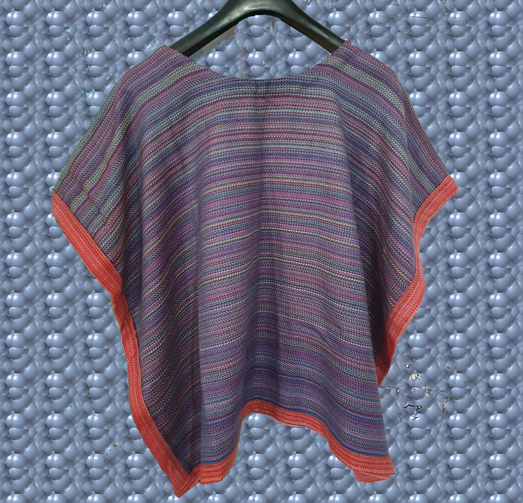 Merino poncho (multi Colour)