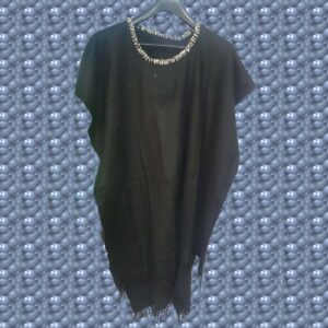 Merino Poncho(Black)