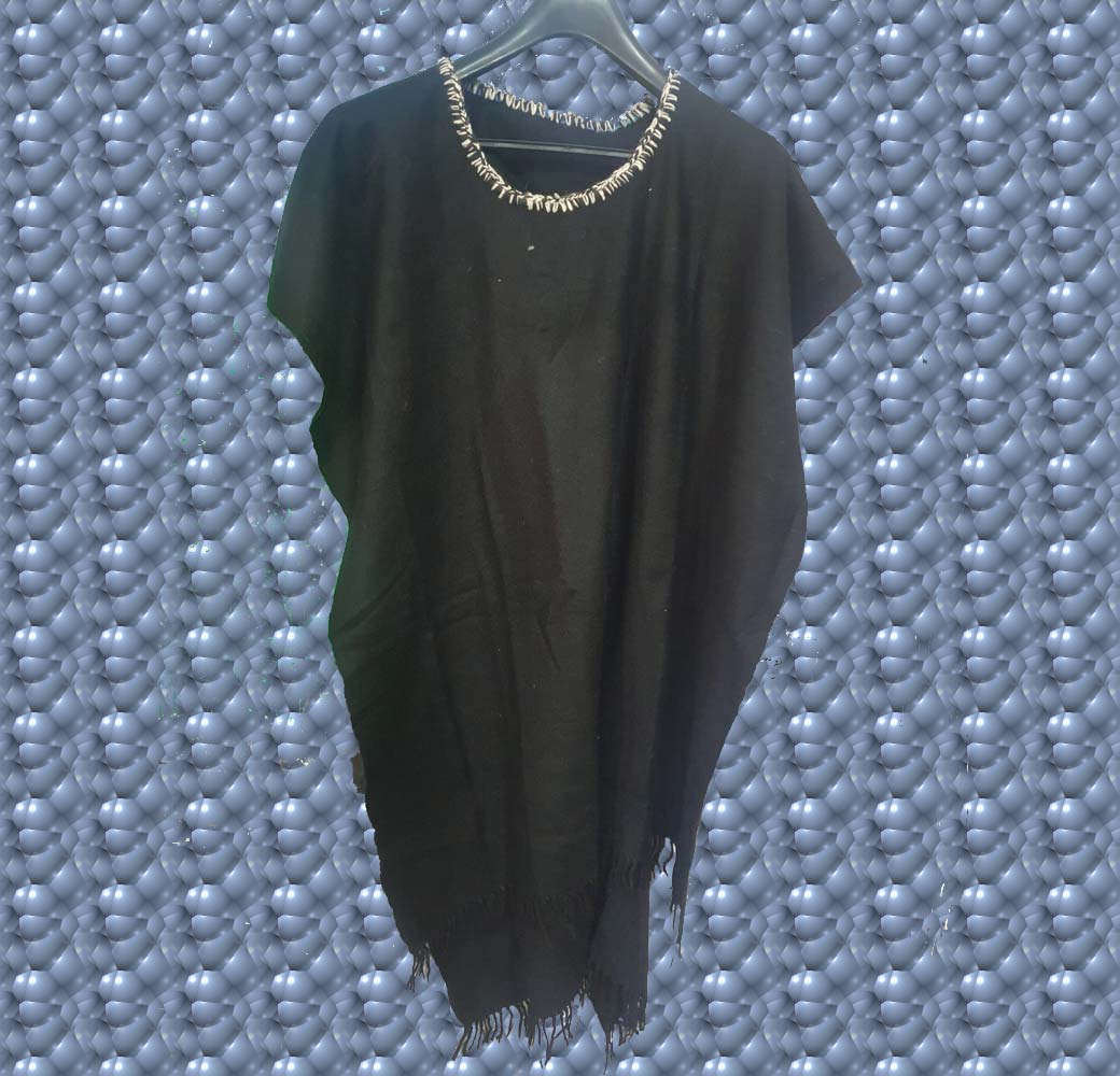 Merino Poncho(Black)