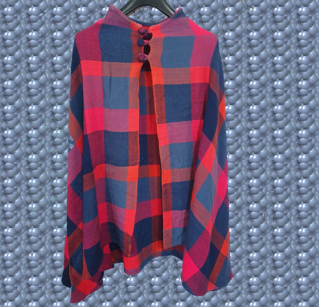Merino Poncho (Multi Colour)