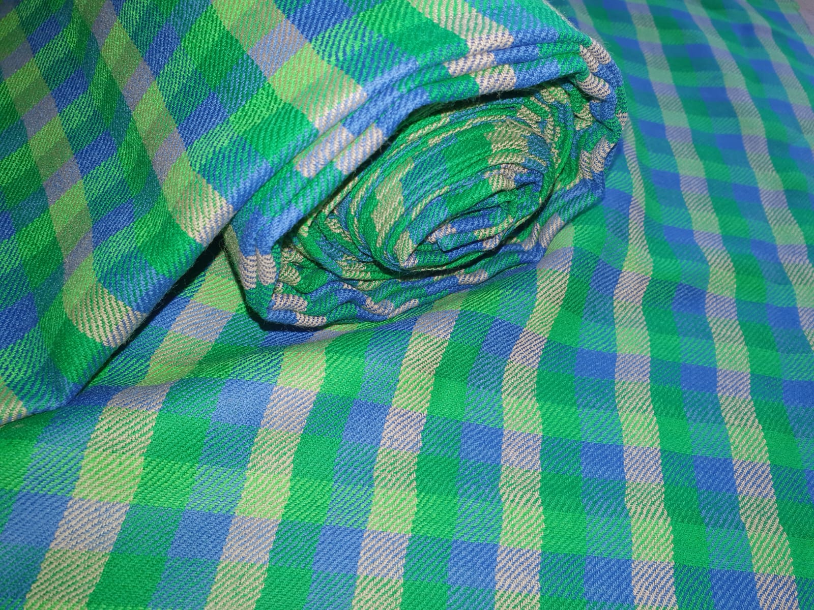 Multi color Checked Fabric
